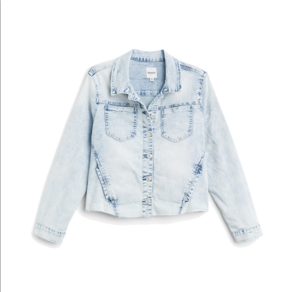 Kensie Jeans. Forever denim jacket 1x.